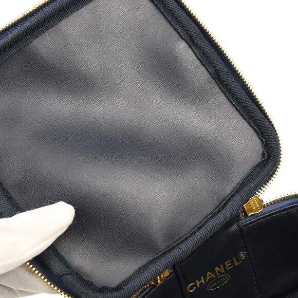 Chanel Blue Denim Vanity Handbag - Picture 7 of 10